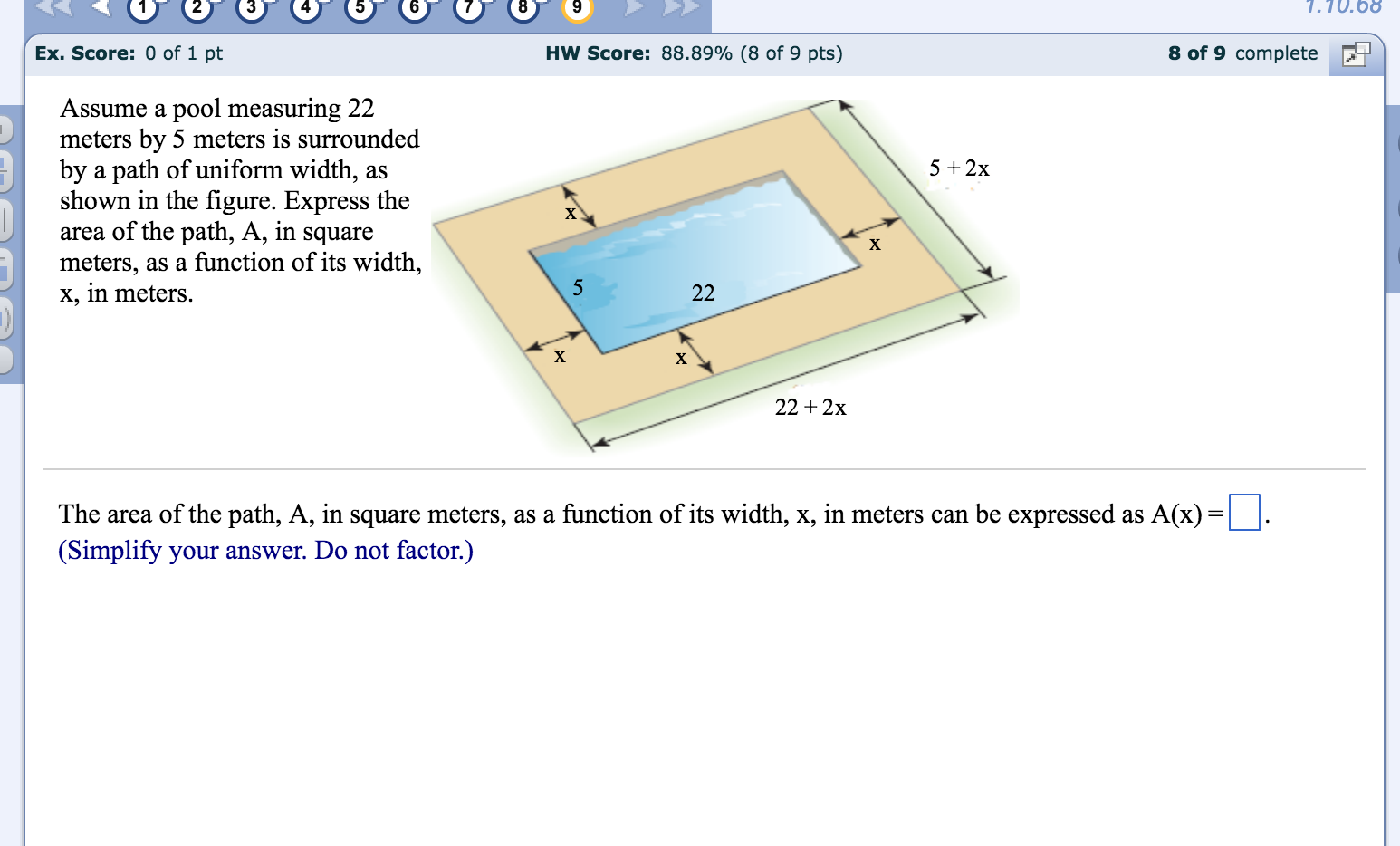 solved-assume-a-pool-measuring-22-meters-by-5-meters-is-chegg