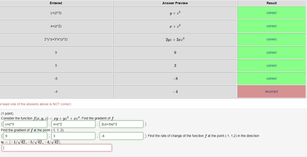 Solved Consider The Function F X Y Z Xy Yz 2