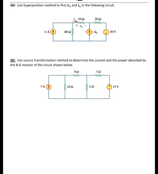 Solved Q1: Use Nodal analysis to find v, in the following | Chegg.com