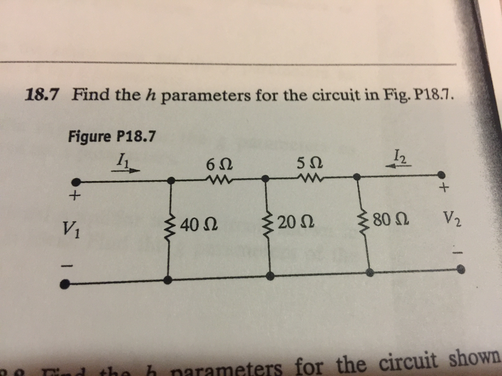 Solved 18.4 Find the z parameters for the circuit shown in