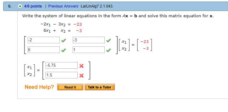 Write The Linear System As A Matrix Equation In The Form Ax B - agentstips