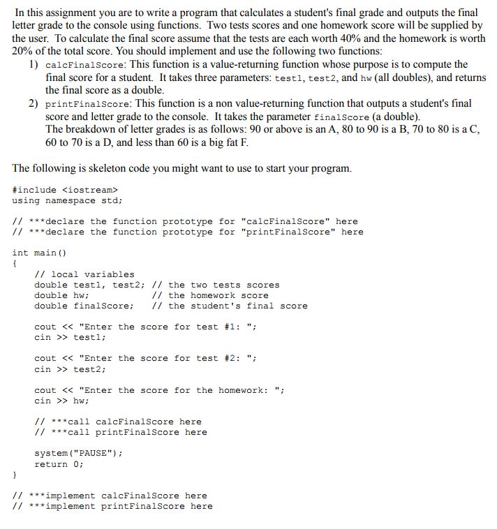 Solved In this assignment you are to write a program that | Chegg.com