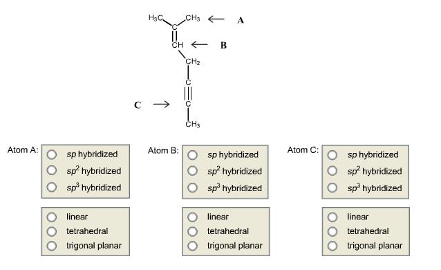 how to determine the hybridization of an atom