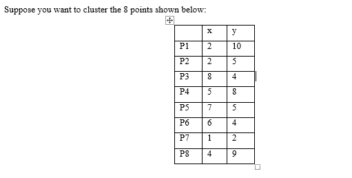 Solved K means clustering: Assume that k = 3 and that P1, | Chegg.com