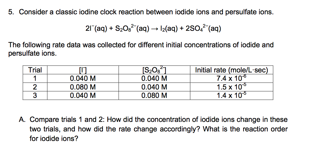 solved-5-consider-a-classic-iodine-clock-reaction-between-chegg