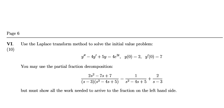 Solved Use The Laplace Transform Method To Solve The Initial 0230