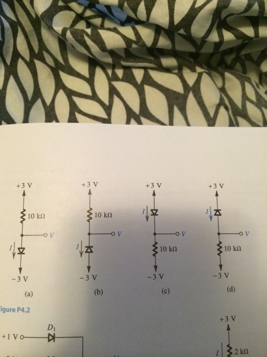 Solved For the circuits shown in figure P4.2, using ideal