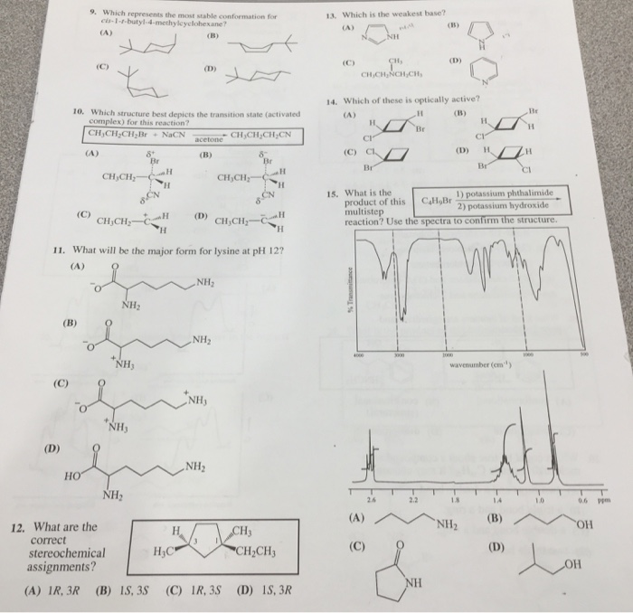 organic chemistry chapter 5 homework answers