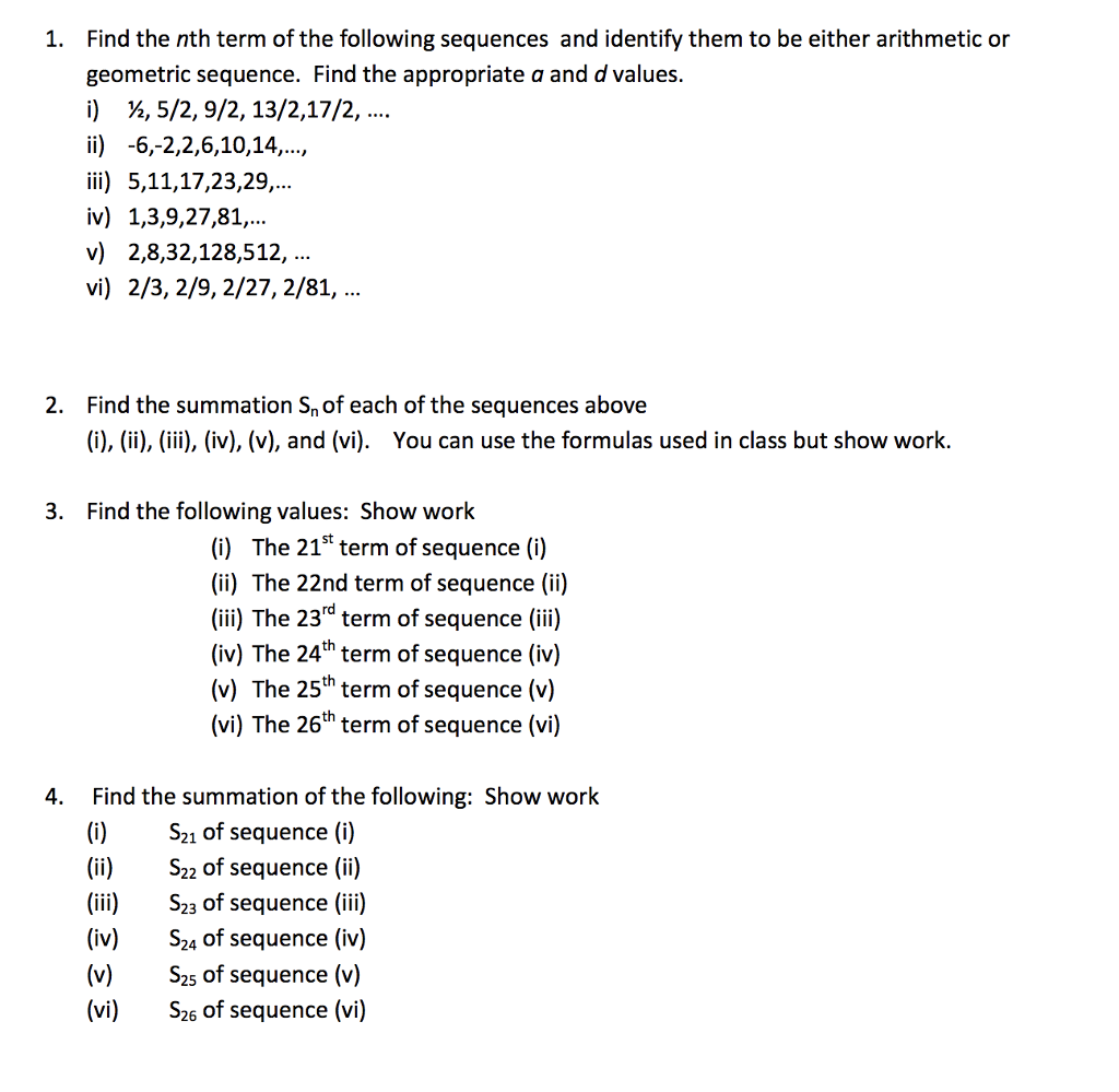 solved-find-the-nth-term-of-the-following-sequences-and-chegg