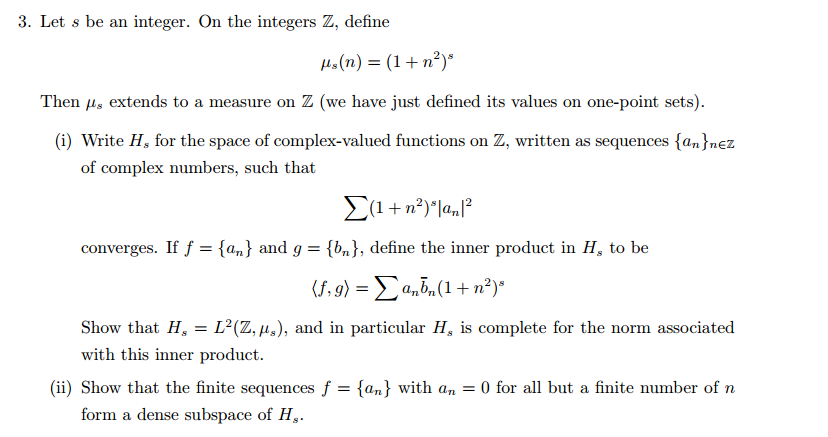 Solved 3. Let s be an integer. On the integers Z, define | Chegg.com