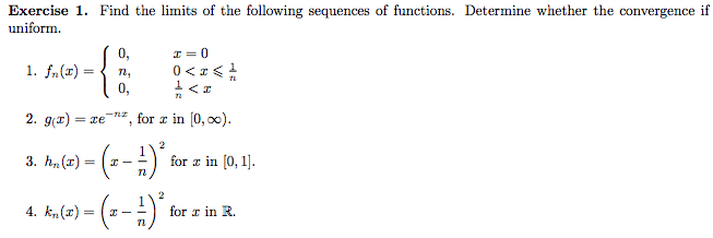 Solved Find the limits of the following sequences of | Chegg.com