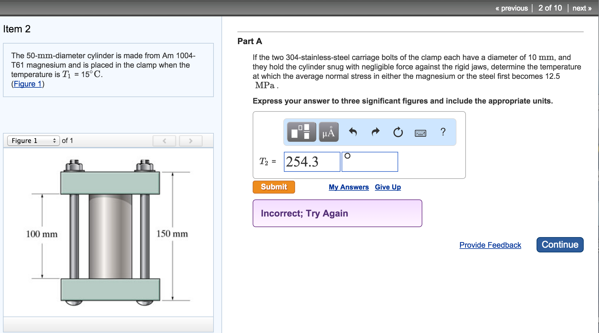 solved-item-2-the-50-mm-diameter-cylinder-is-made-from-am-chegg