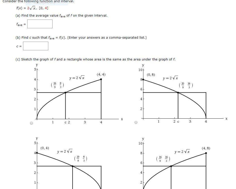 Solved Consider The Following Function And Interval | Chegg.com