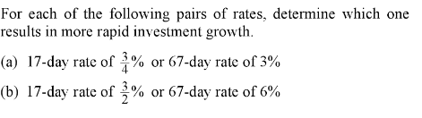 Solved For each of the following pairs of rates, determine | Chegg.com