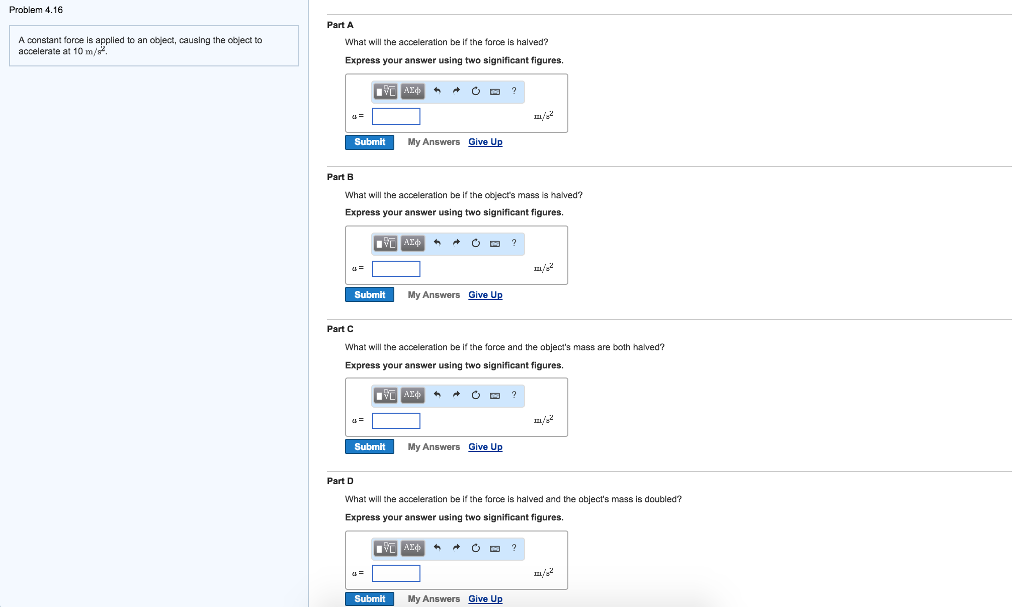 Solved Problem 4.16 Part A A constant force is applied to an