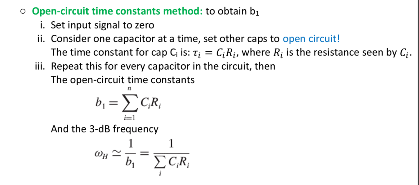 Solved Opencircuit time constants method to obtain b_1