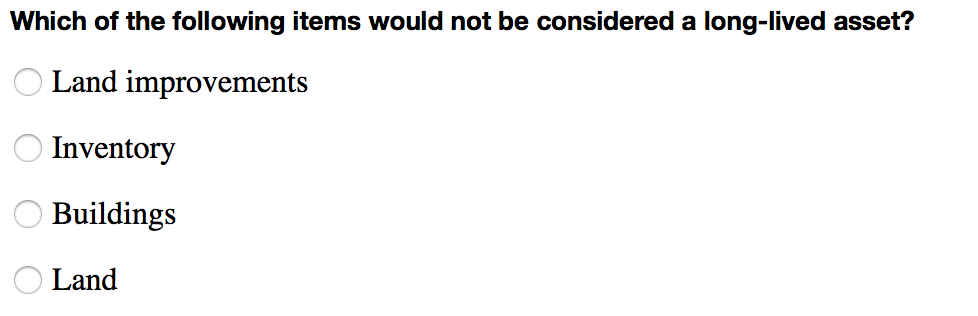 Which Of The Following Is Not Considered An Asset