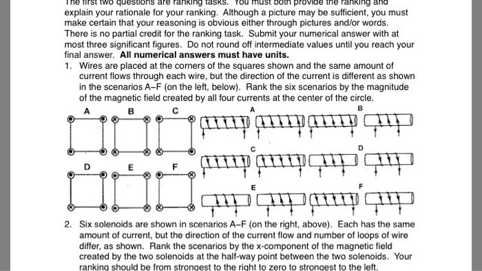 Solved explain your rationale for your ranking. Although a | Chegg.com