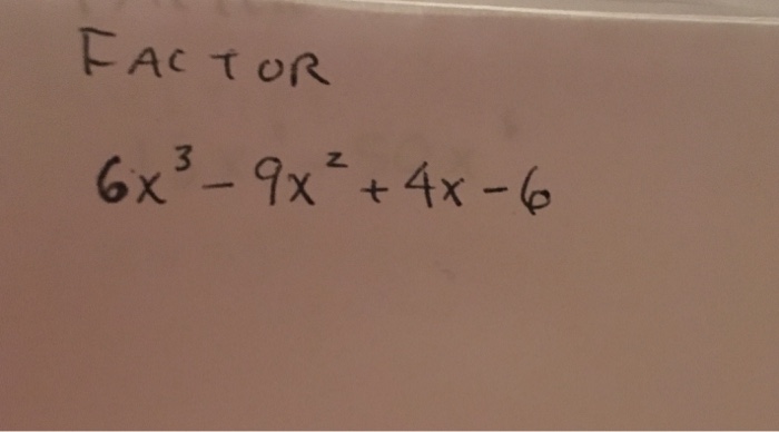 factor 6x 2 15x 9