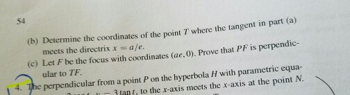 Solved al the point where t 1. Le P be a point on the | Chegg.com