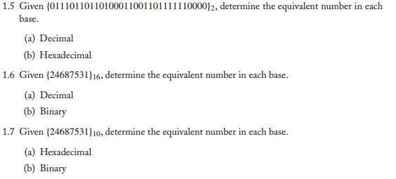 Solved 1.5 Given 101110110110100011001 1011110000]2, | Chegg.com