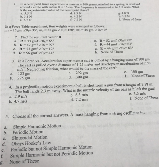 solved-1-in-a-centripetal-force-experiment-a-mass-m-300-chegg