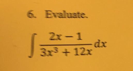 Solved Evaluate Integral 2x 1 3x 3 12 X Dx Chegg