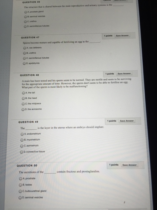 Solved 1 points Save Answer QUESTION 1 sages? whichofthe | Chegg.com