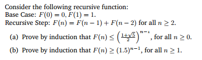 Solved Consider the following recursive function: Base Case: | Chegg.com