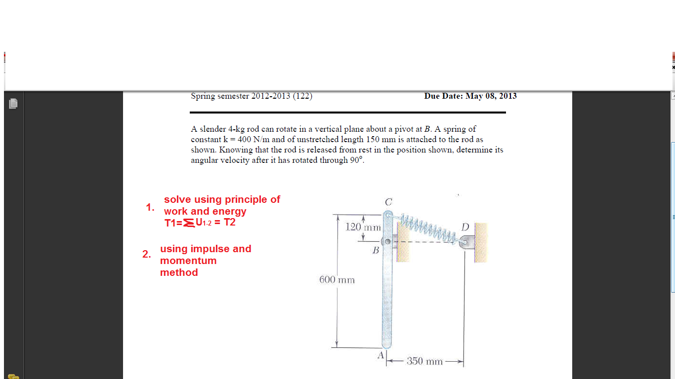 solved-a-slender-4-kg-rod-can-rotate-in-a-vertical-plane-chegg
