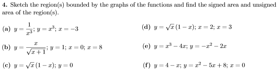 Solved Sketch the region(s) bounded by the graphs of the | Chegg.com