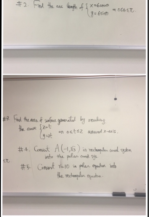 Solved Find the arc length of {x=6 cos theta y=6sin theta | Chegg.com
