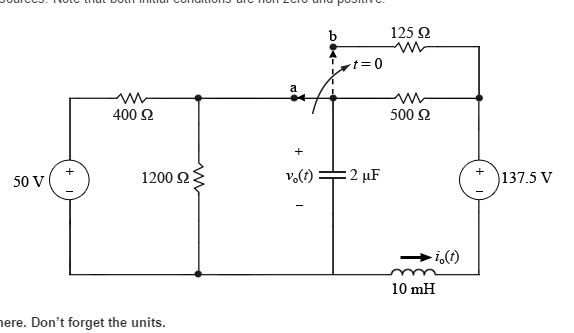 Solved Use Laplace transform methods to transform a circuit | Chegg.com