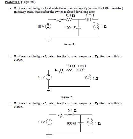 Solved For the circuit in figure 1 calculate the output | Chegg.com