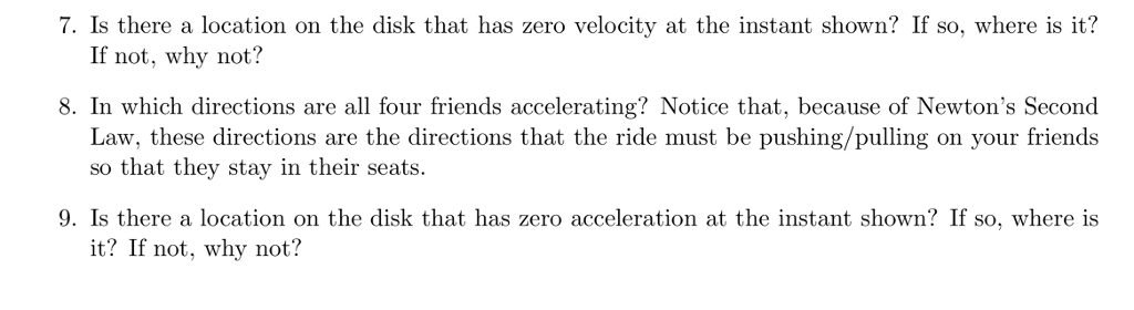 Solved The figure below depicts an amusement park ride, | Chegg.com