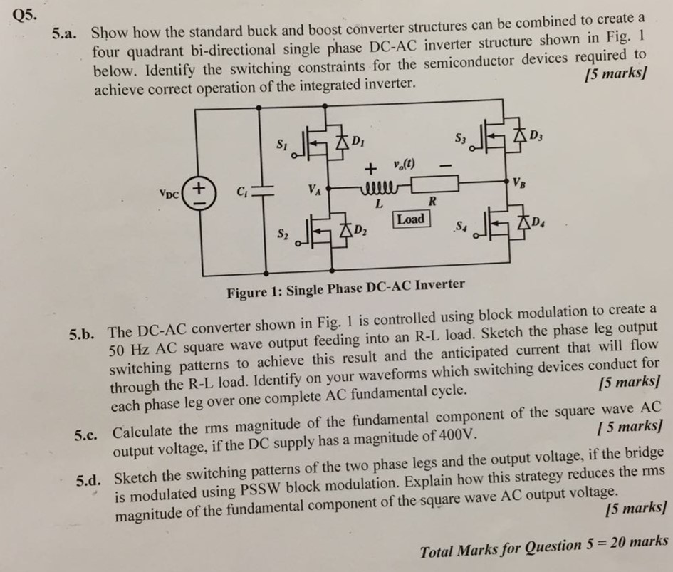 Solved Show how the standard buck and boost converter | Chegg.com
