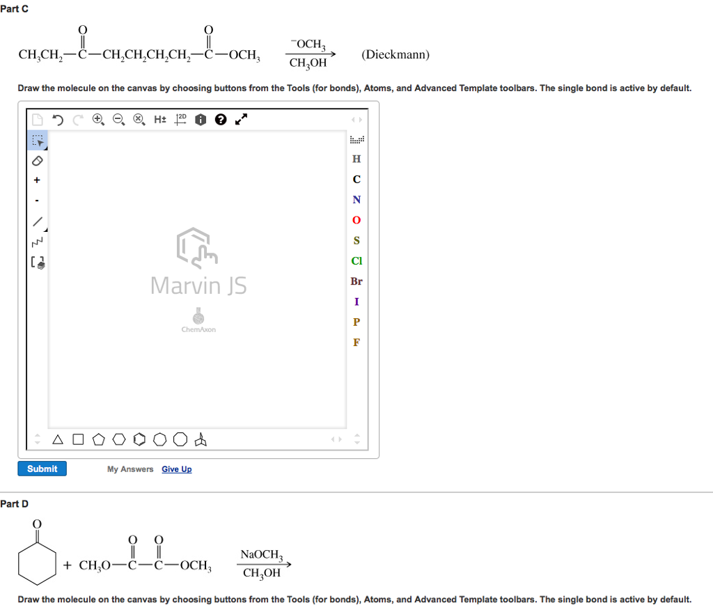 Solved Draw the molecule on the canvas by choosing buttons Chegg com Solved Draw the molecule on the canvas by choosing buttons Chegg com