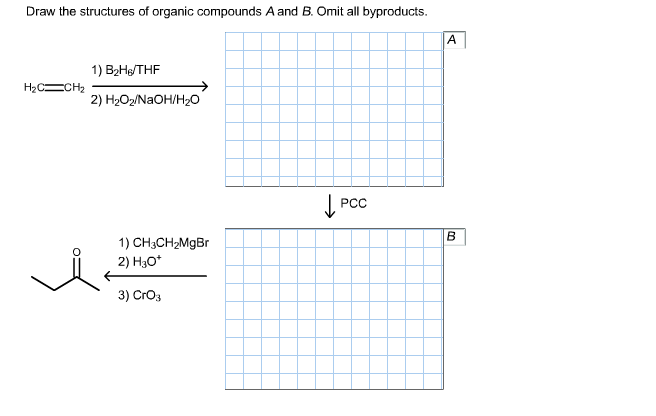 Solved Draw The Structures Of Organic Compounds A And B. | Chegg.com