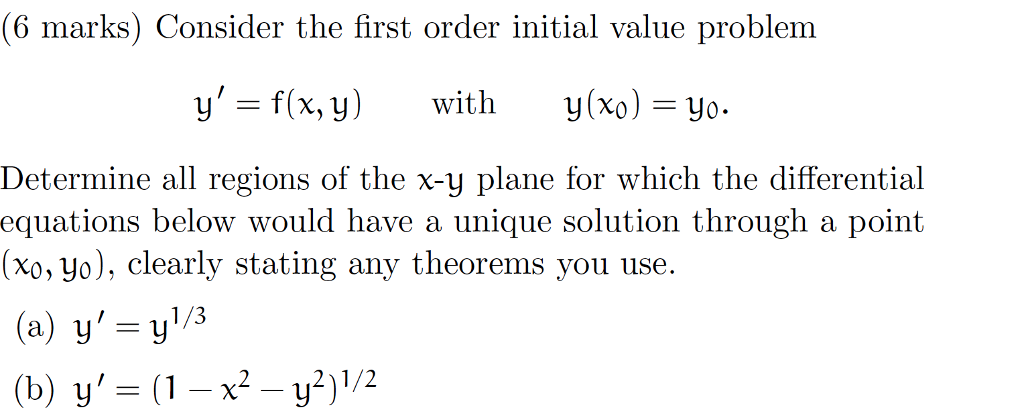 Solved Consider the first order initial value problem y' = | Chegg.com