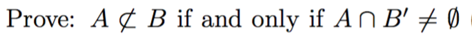 Solved Prove: A B If And Only If An B, | Chegg.com