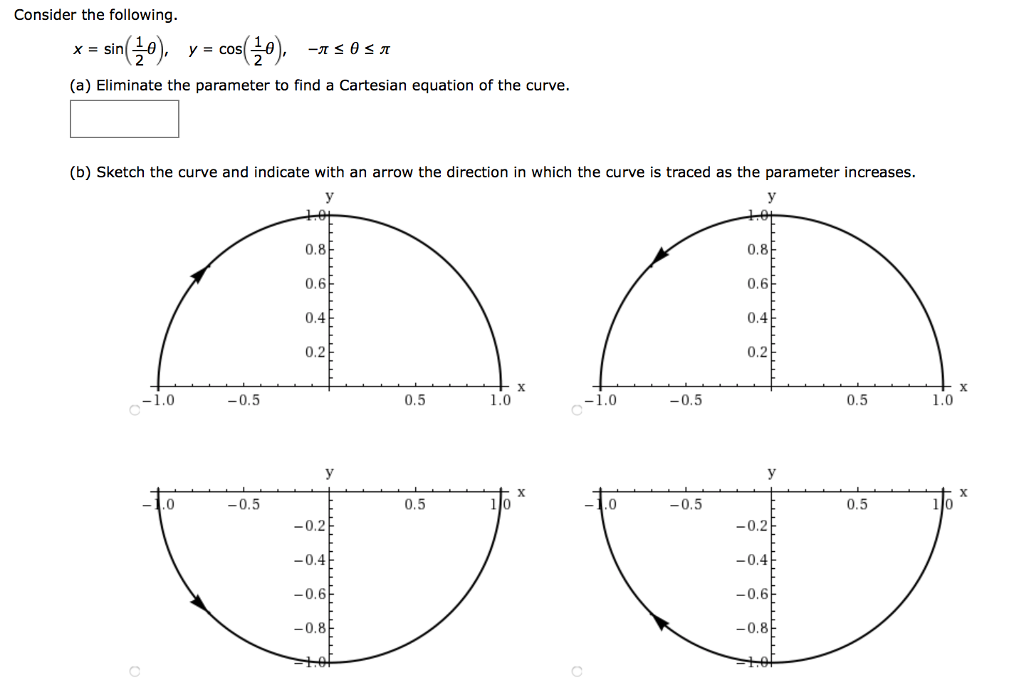 Solved Consider The Following X Sin 10 Y Cos a Chegg