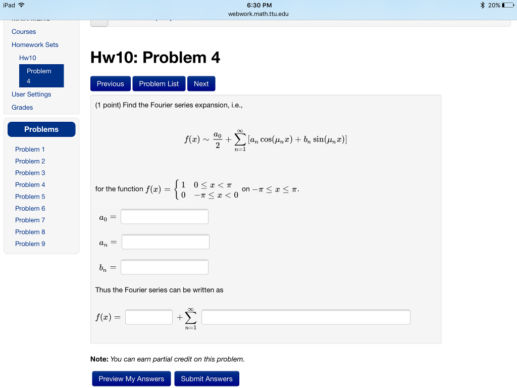 Solved Find the Fourier series expansion, i.e., f(x) ~ a_0/2 | Chegg.com