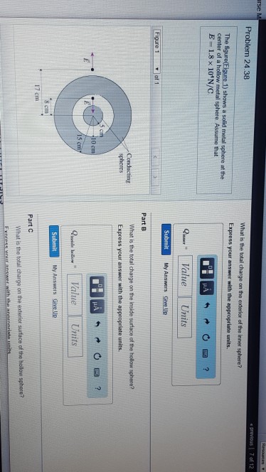 Solved The figure (Figure 1) shows a solid mtal sphere at | Chegg.com