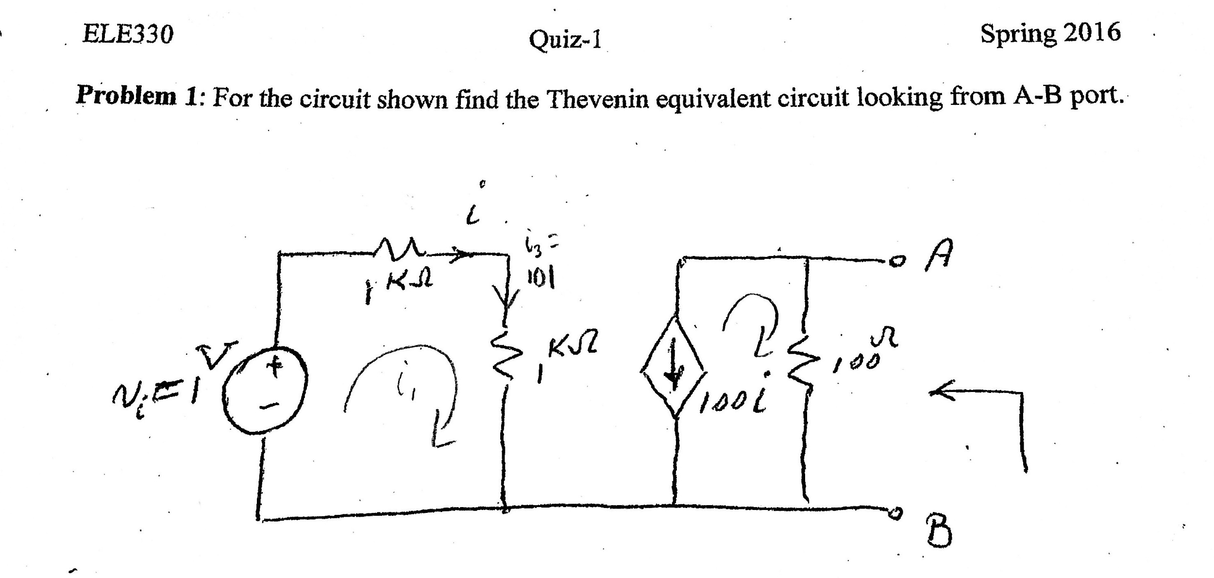 Solved For The Circuit Shown Find The Thevenin Equivalent Chegg