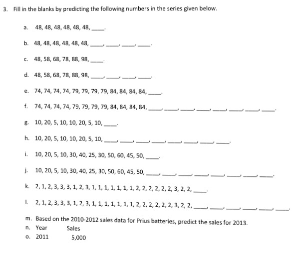 Solved Fill in the blanks by predicting the following | Chegg.com