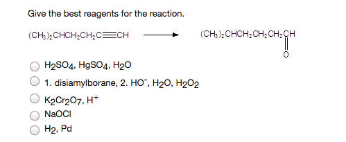 Solved Give The Best Reagents For The Reaction. (CH_3)_2 | Chegg.com