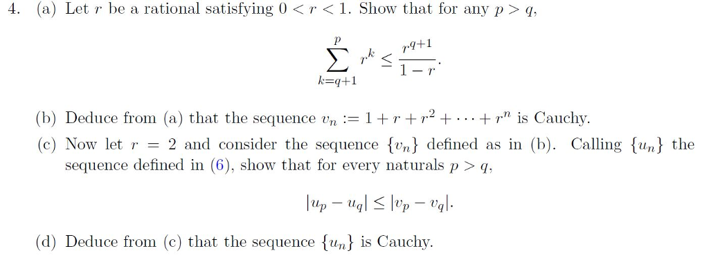 Solved 4. (a) Let r be a rational satisfying 0