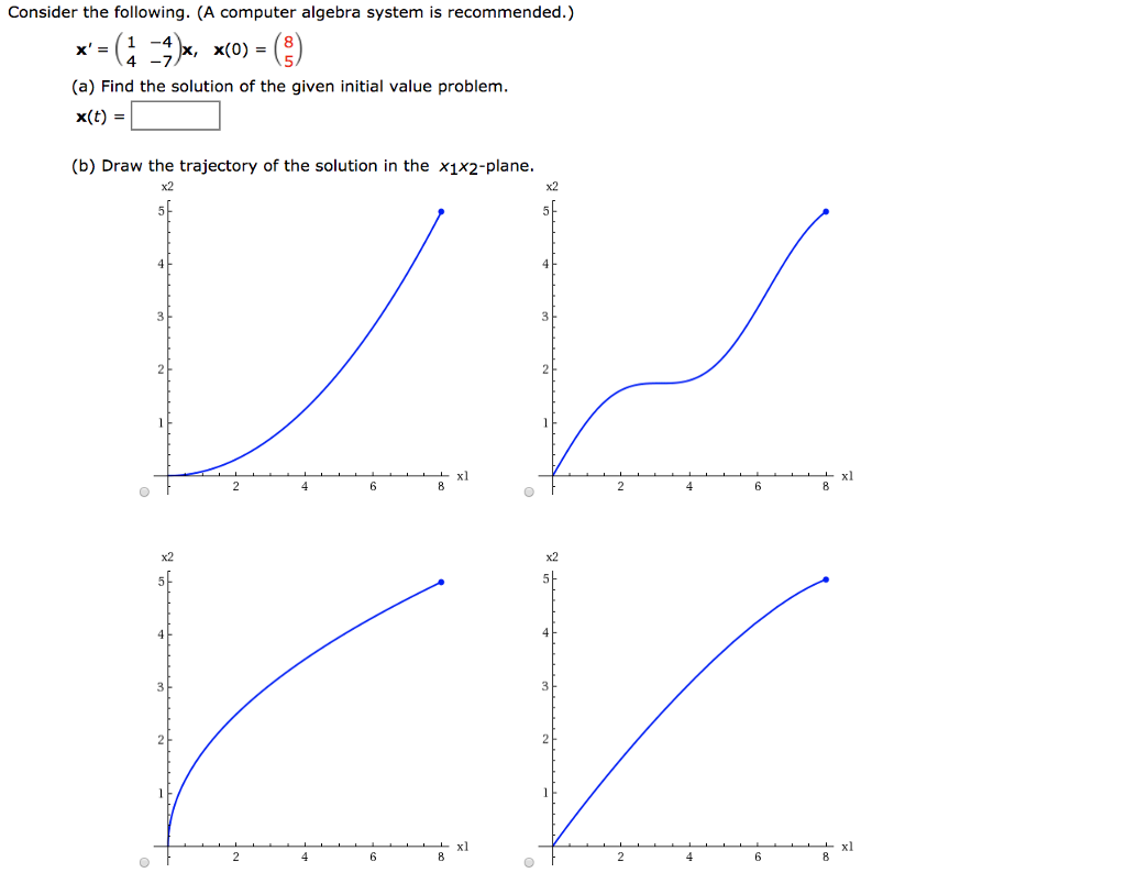 Solved Consider the following. (A computer algebra system is | Chegg.com