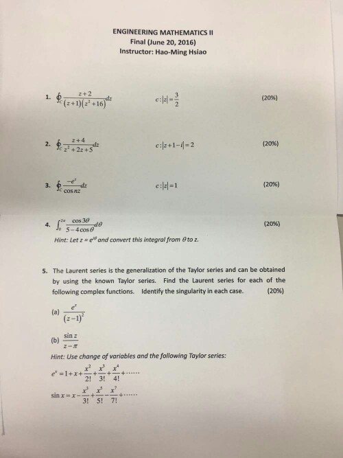 Solved Contourintegral C Z 2 Z 1 Z 2 16 Dx C Z