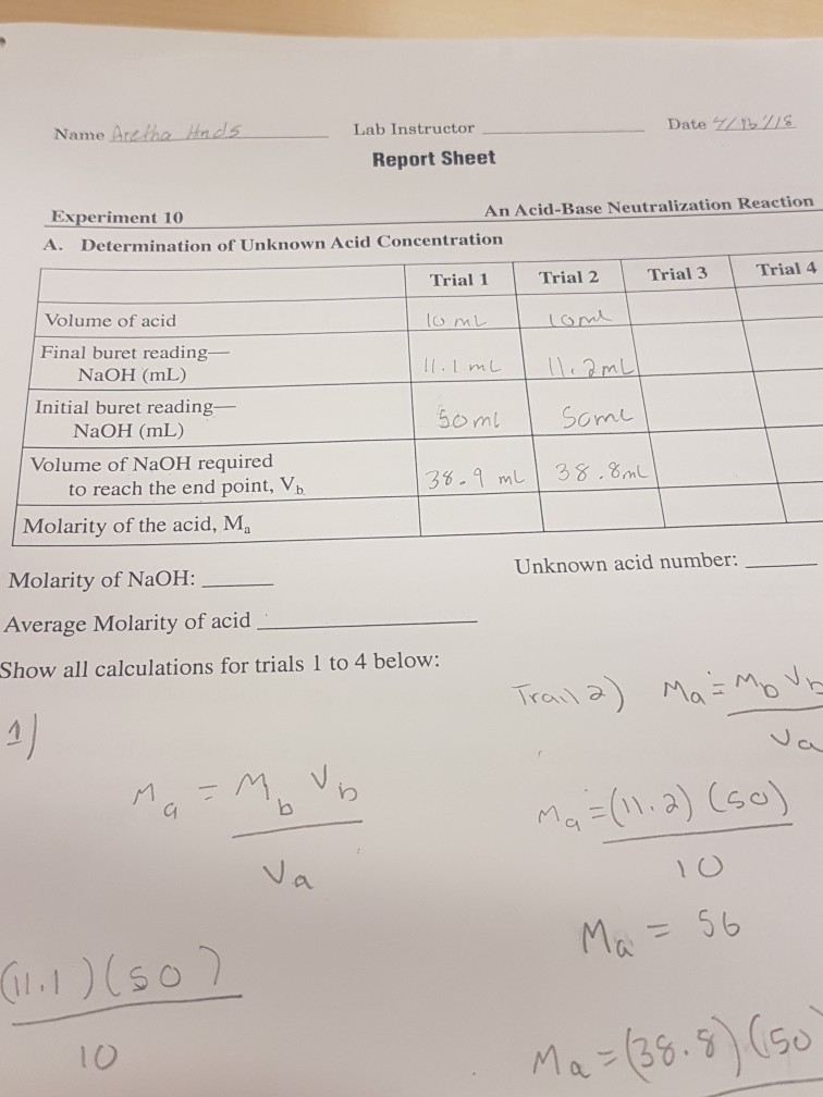 Name Ar tha HadsLab Instructor Date Z216 Report Sheet